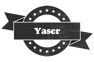 Yaser grunge logo