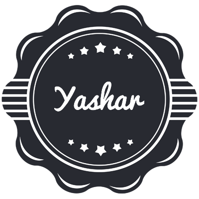 Yashar badge logo
