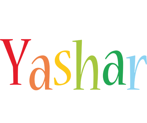 Yashar birthday logo