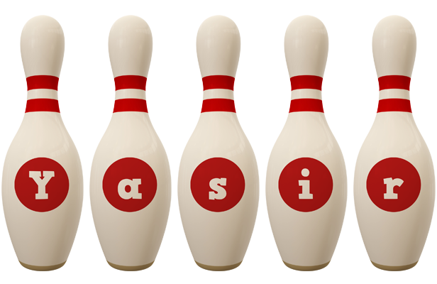 Yasir bowling-pin logo
