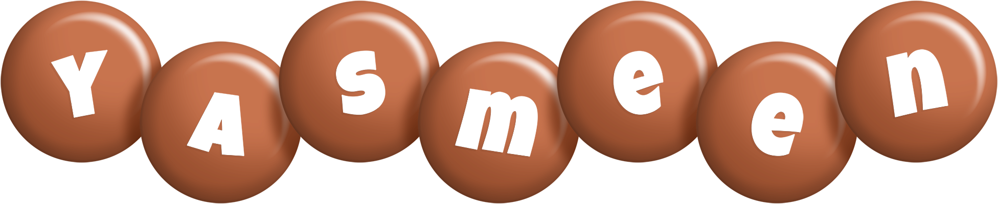 Yasmeen candy-brown logo