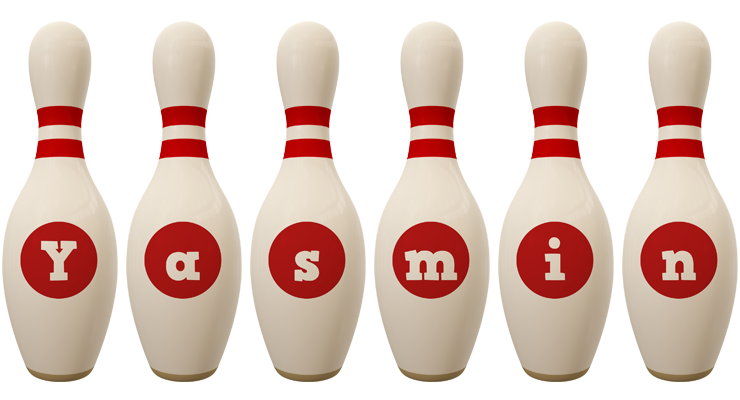 Yasmin bowling-pin logo