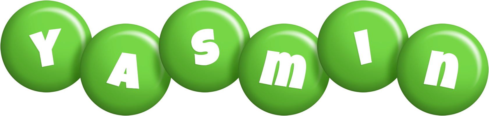 Yasmin candy-green logo