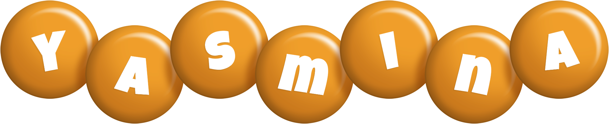 Yasmina candy-orange logo