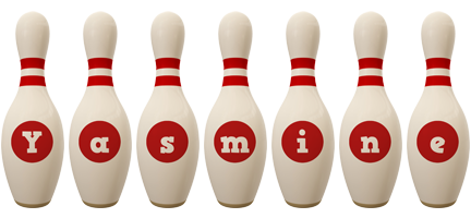 Yasmine bowling-pin logo