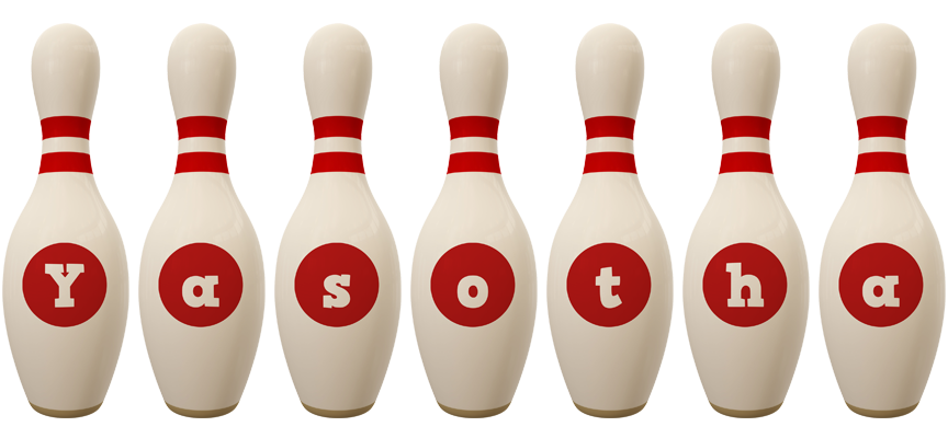 Yasotha bowling-pin logo