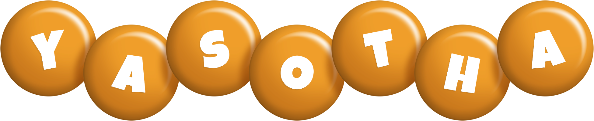 Yasotha candy-orange logo