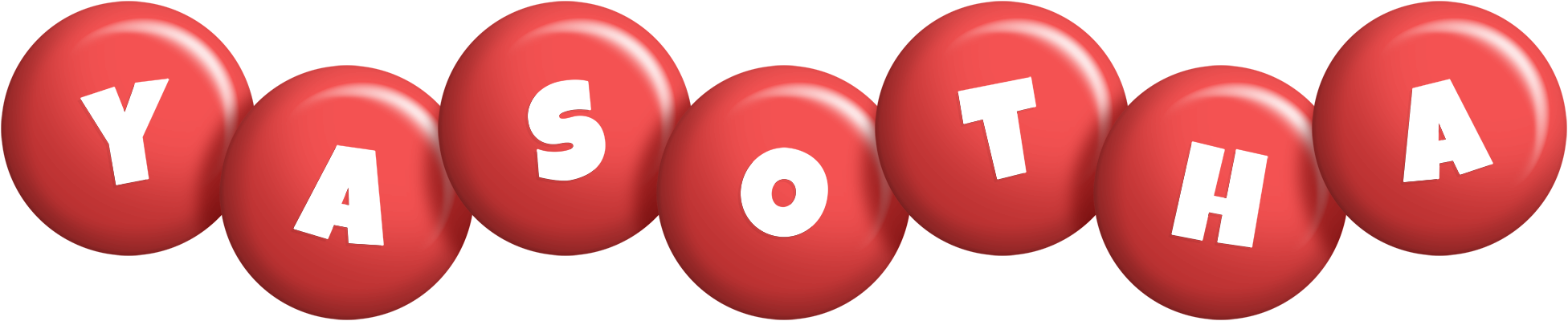 Yasotha candy-red logo