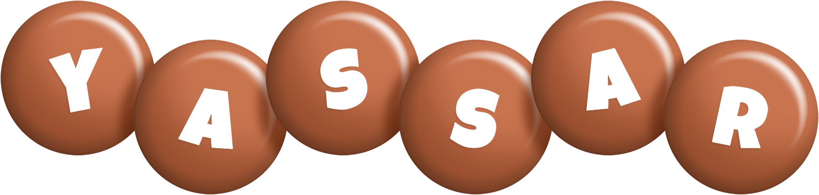 Yassar candy-brown logo