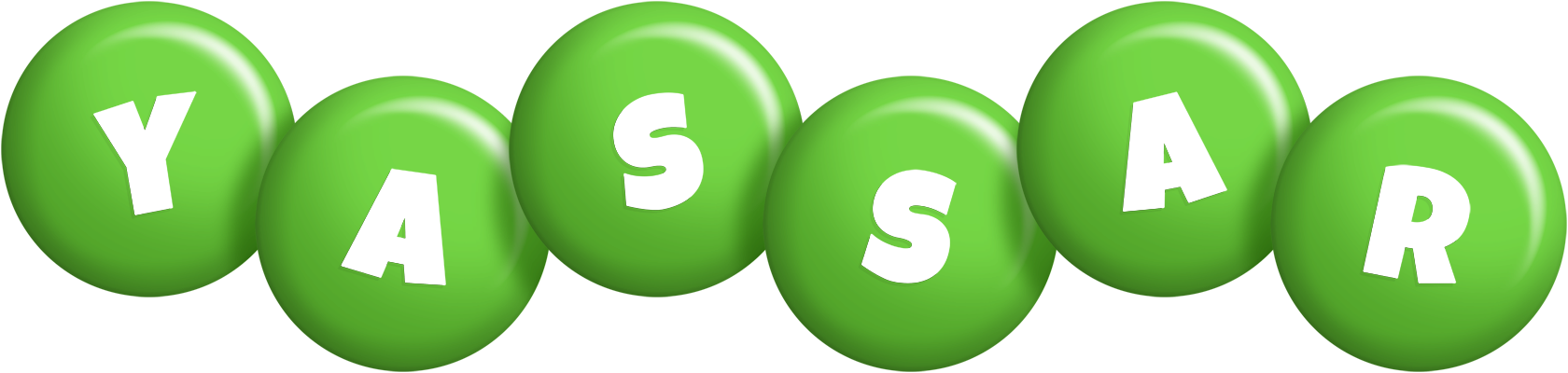 Yassar candy-green logo