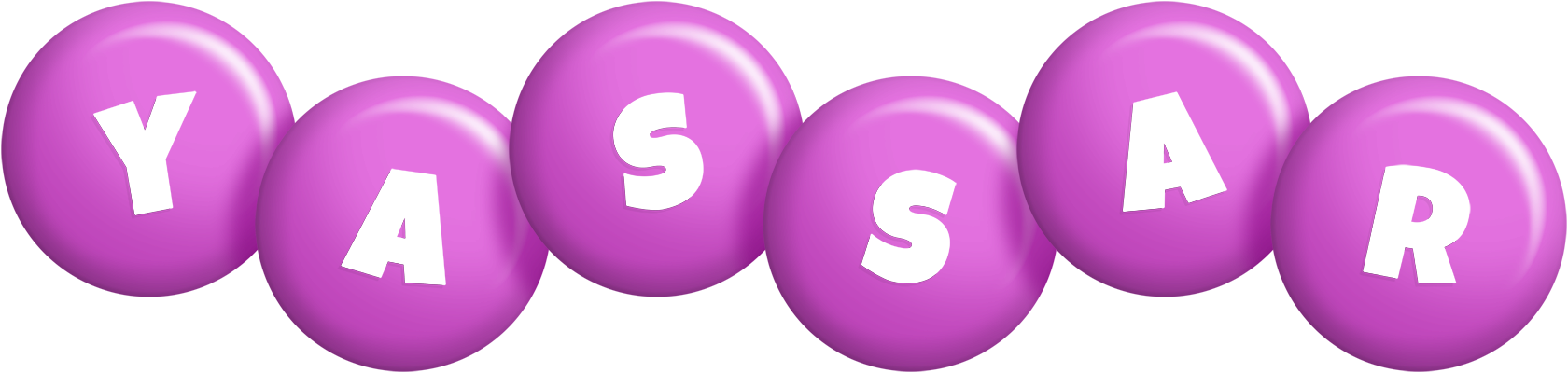 Yassar candy-purple logo