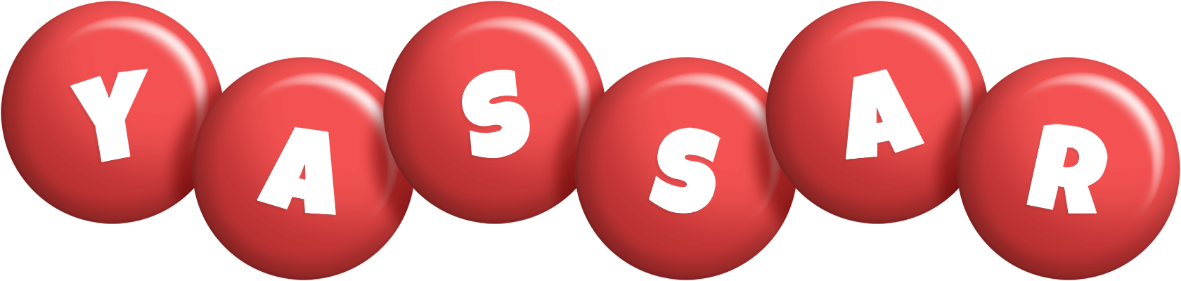 Yassar candy-red logo