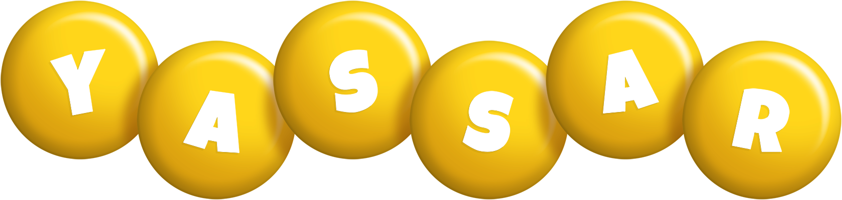 Yassar candy-yellow logo