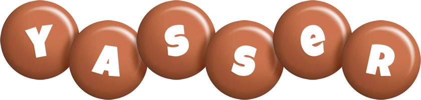 Yasser candy-brown logo