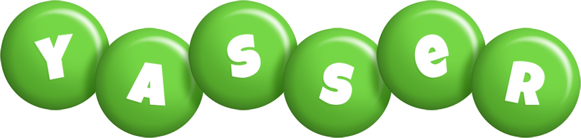 Yasser candy-green logo