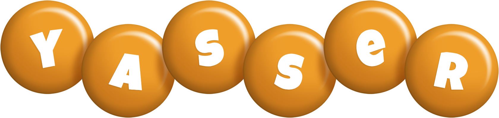 Yasser candy-orange logo