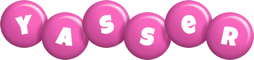 Yasser candy-pink logo