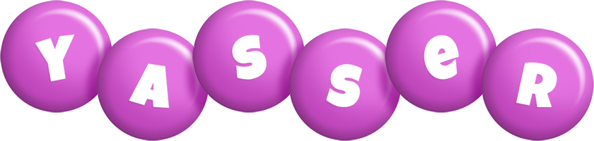 Yasser candy-purple logo