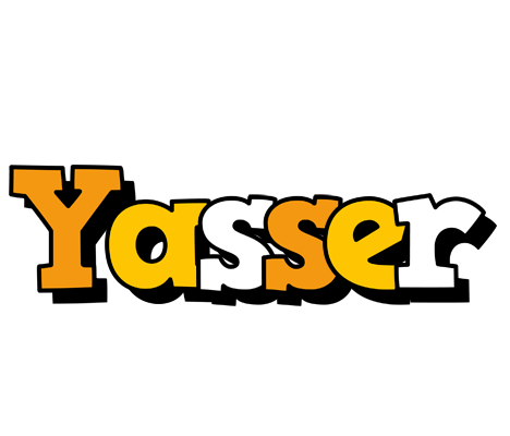 Yasser cartoon logo