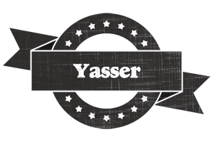 Yasser grunge logo