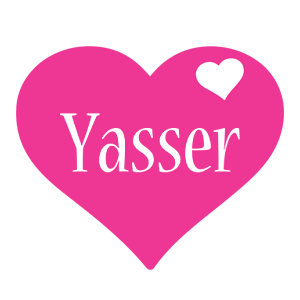 Yasser love-heart logo