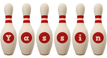 Yassin bowling-pin logo