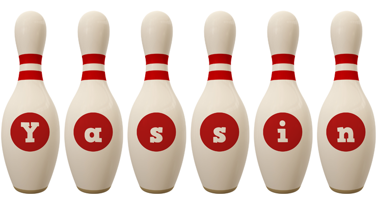 Yassin bowling-pin logo
