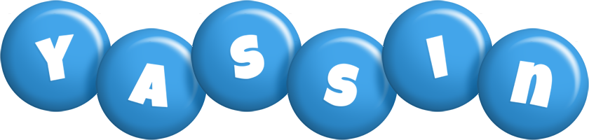 Yassin candy-blue logo