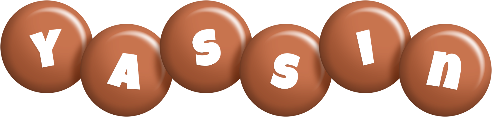 Yassin candy-brown logo