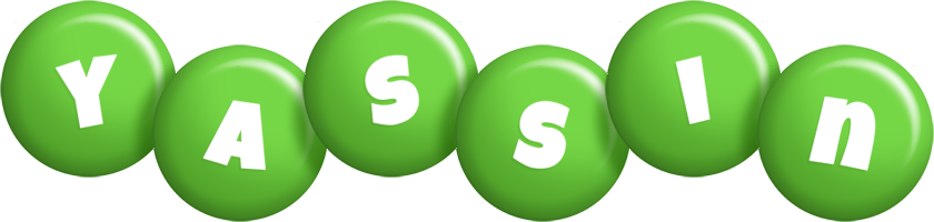 Yassin candy-green logo