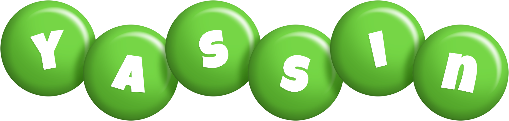 Yassin candy-green logo