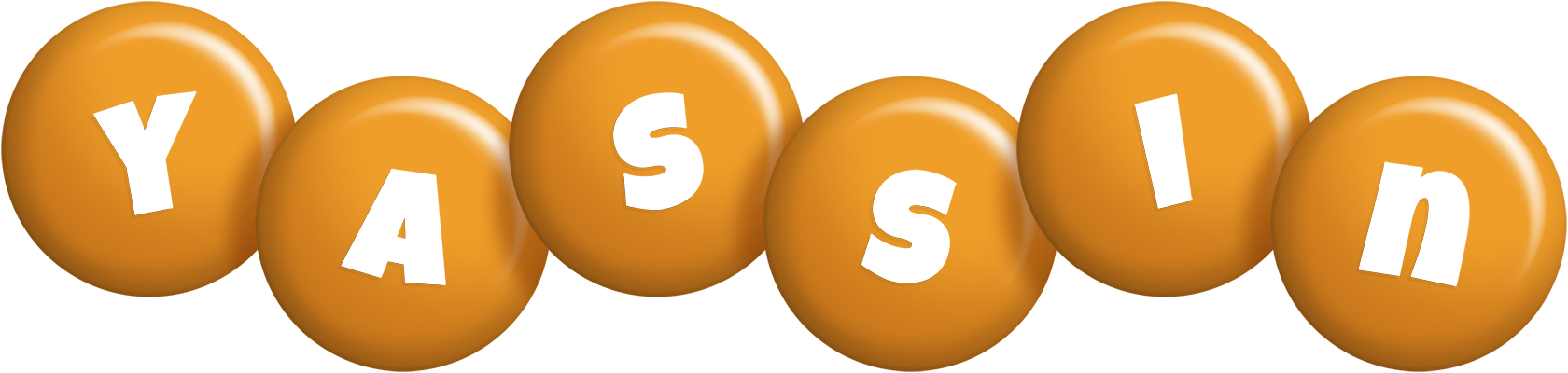 Yassin candy-orange logo