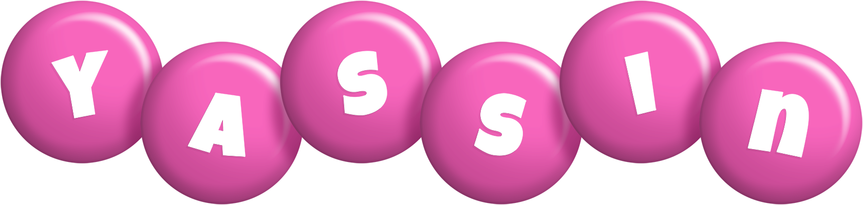 Yassin candy-pink logo