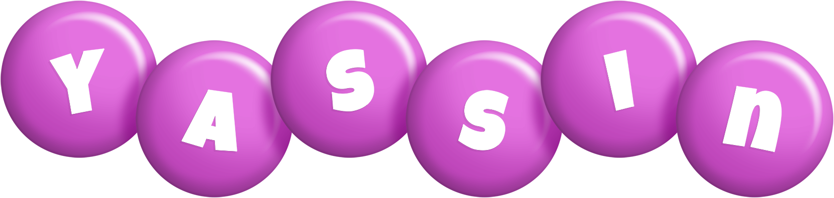 Yassin candy-purple logo