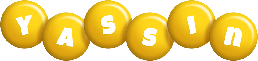 Yassin candy-yellow logo