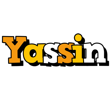 Yassin cartoon logo