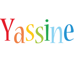 Yassine birthday logo