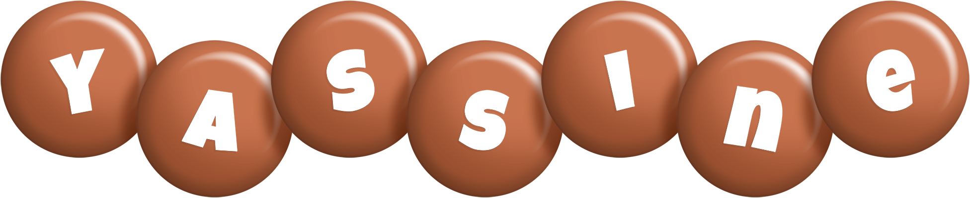 Yassine candy-brown logo