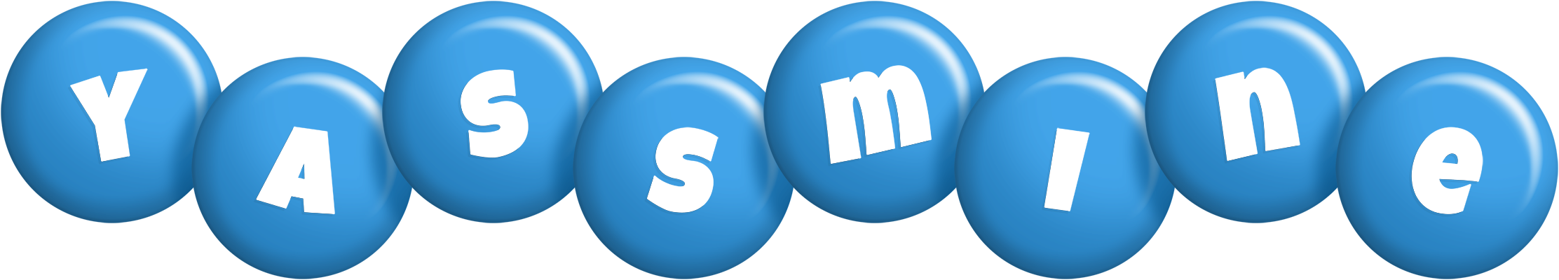 Yassmine candy-blue logo