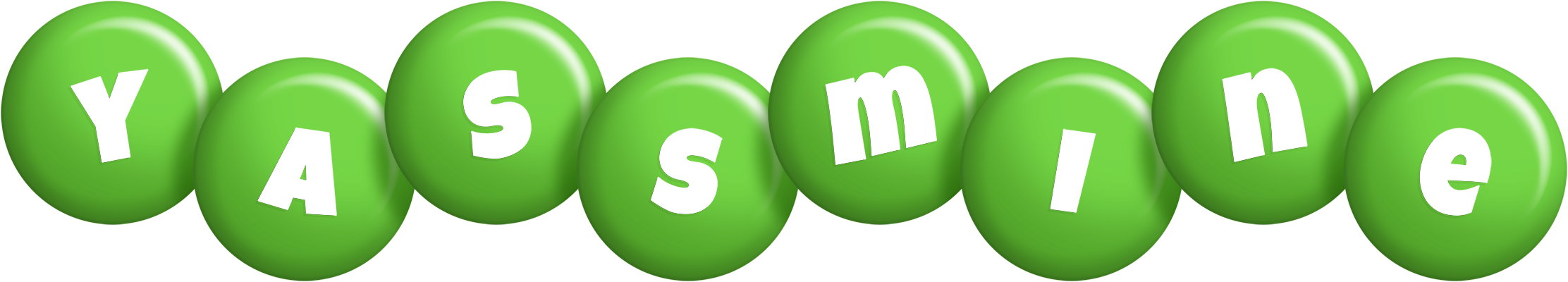 Yassmine candy-green logo