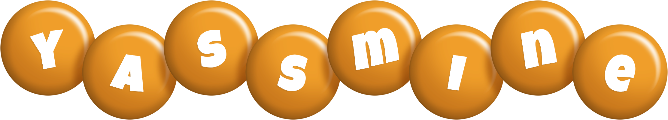 Yassmine candy-orange logo