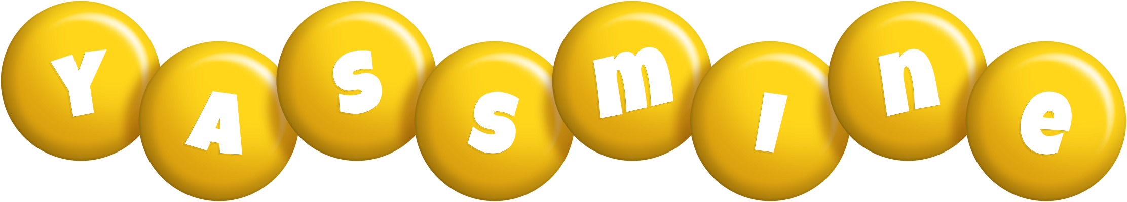 Yassmine candy-yellow logo