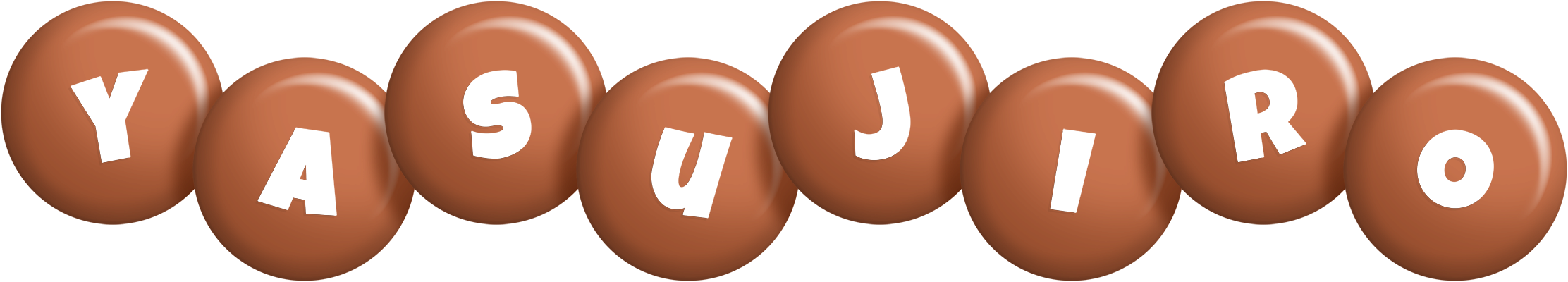 Yasujiro candy-brown logo