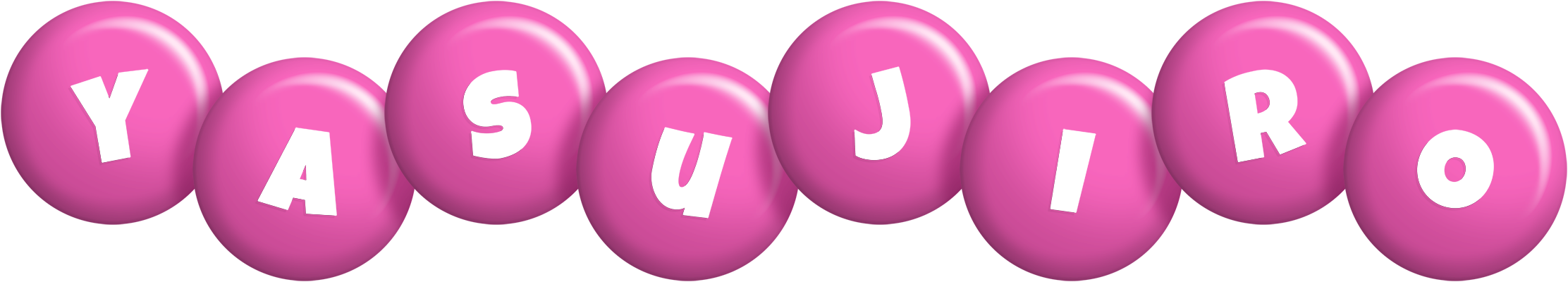 Yasujiro candy-pink logo