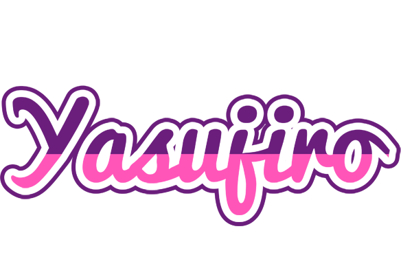 Yasujiro cheerful logo
