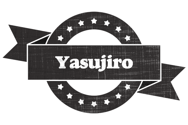Yasujiro grunge logo