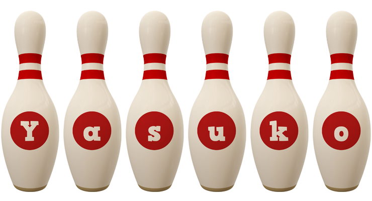 Yasuko bowling-pin logo