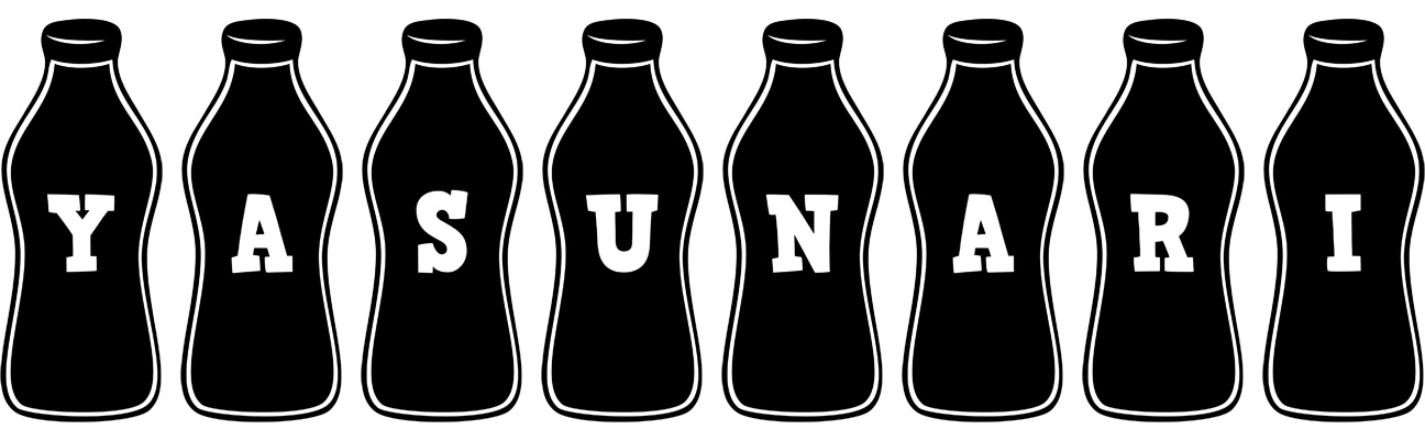 Yasunari bottle logo