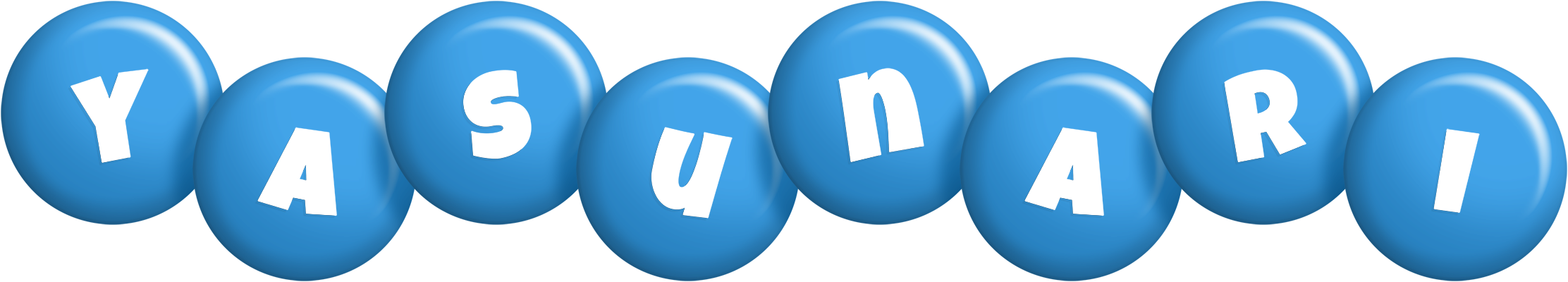 Yasunari candy-blue logo