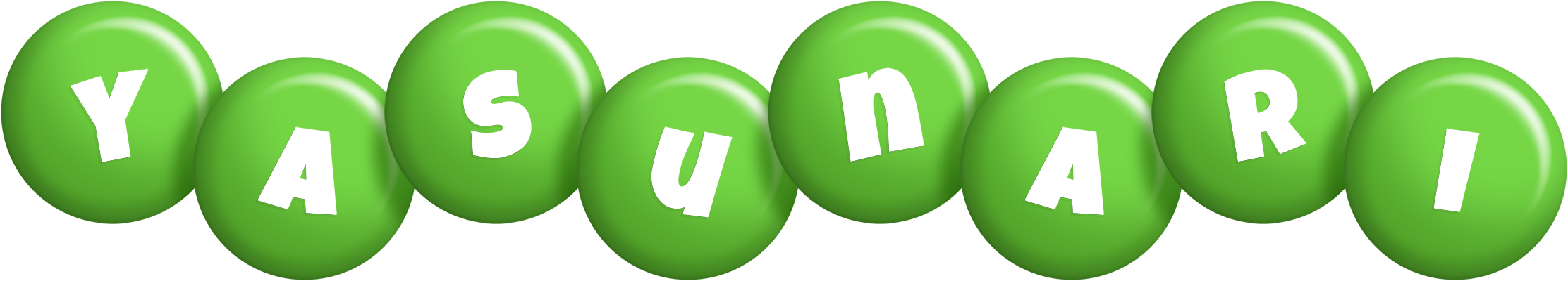 Yasunari candy-green logo